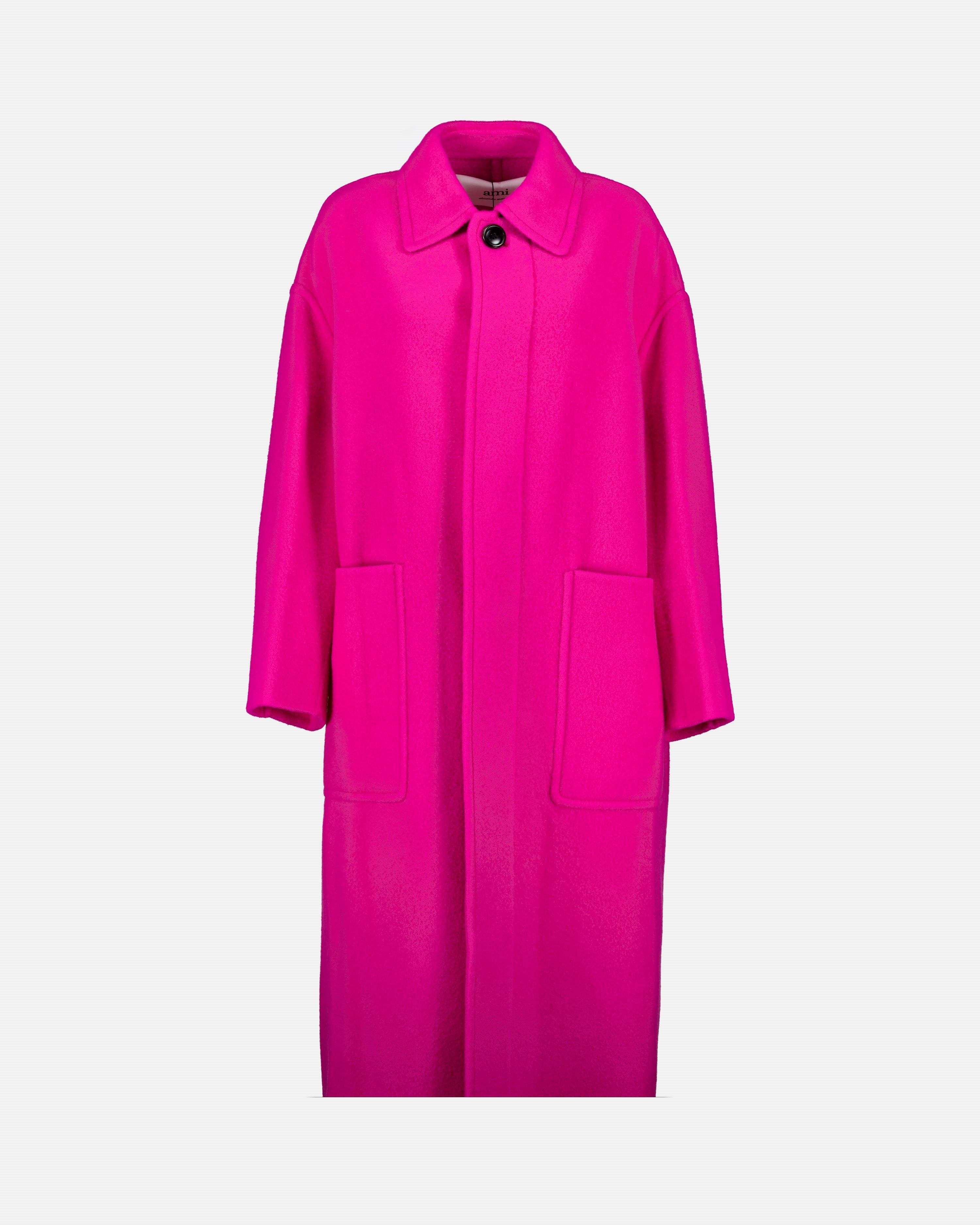 Manteaux Manteau en laine Ami PARIS Rose Unisexe