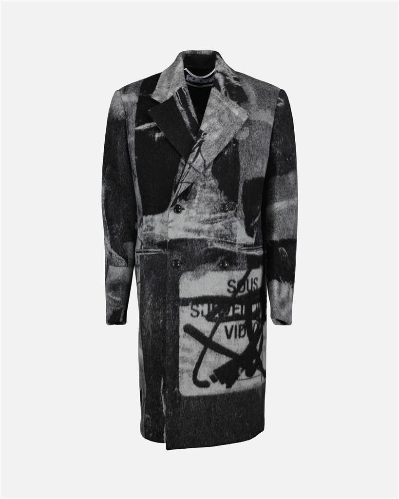Manteaux Manteau Tomek Off-White Gris Homme