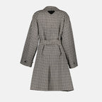 Manteaux Manteau Vichy Prada Blanc Homme