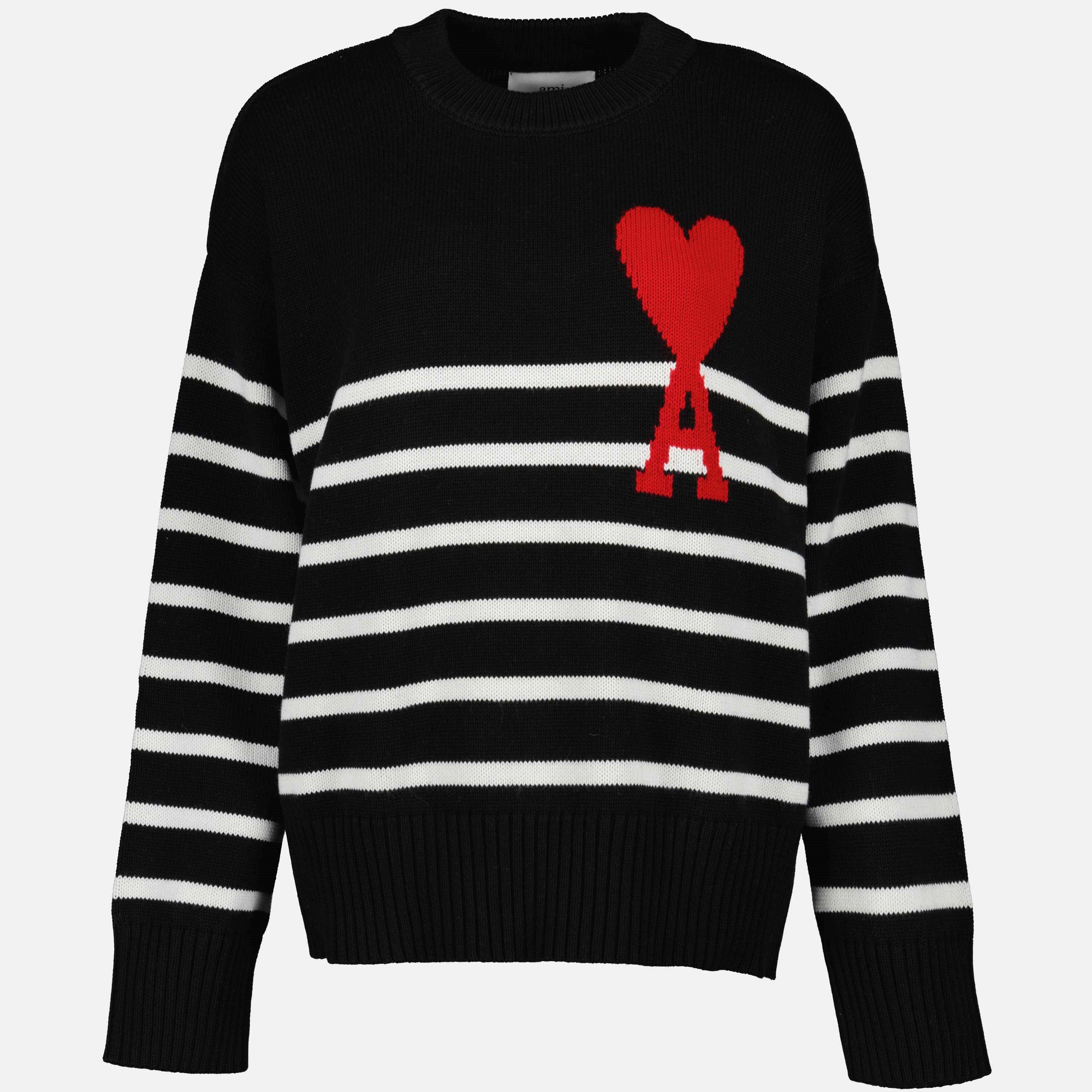 Maille Marinière Ami de Coeur Ami PARIS Noir Unisexe