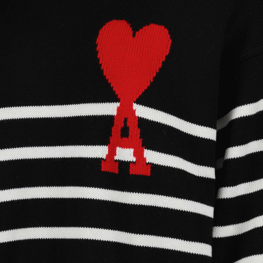 Maille Marinière Ami de Coeur Ami PARIS Noir Unisexe