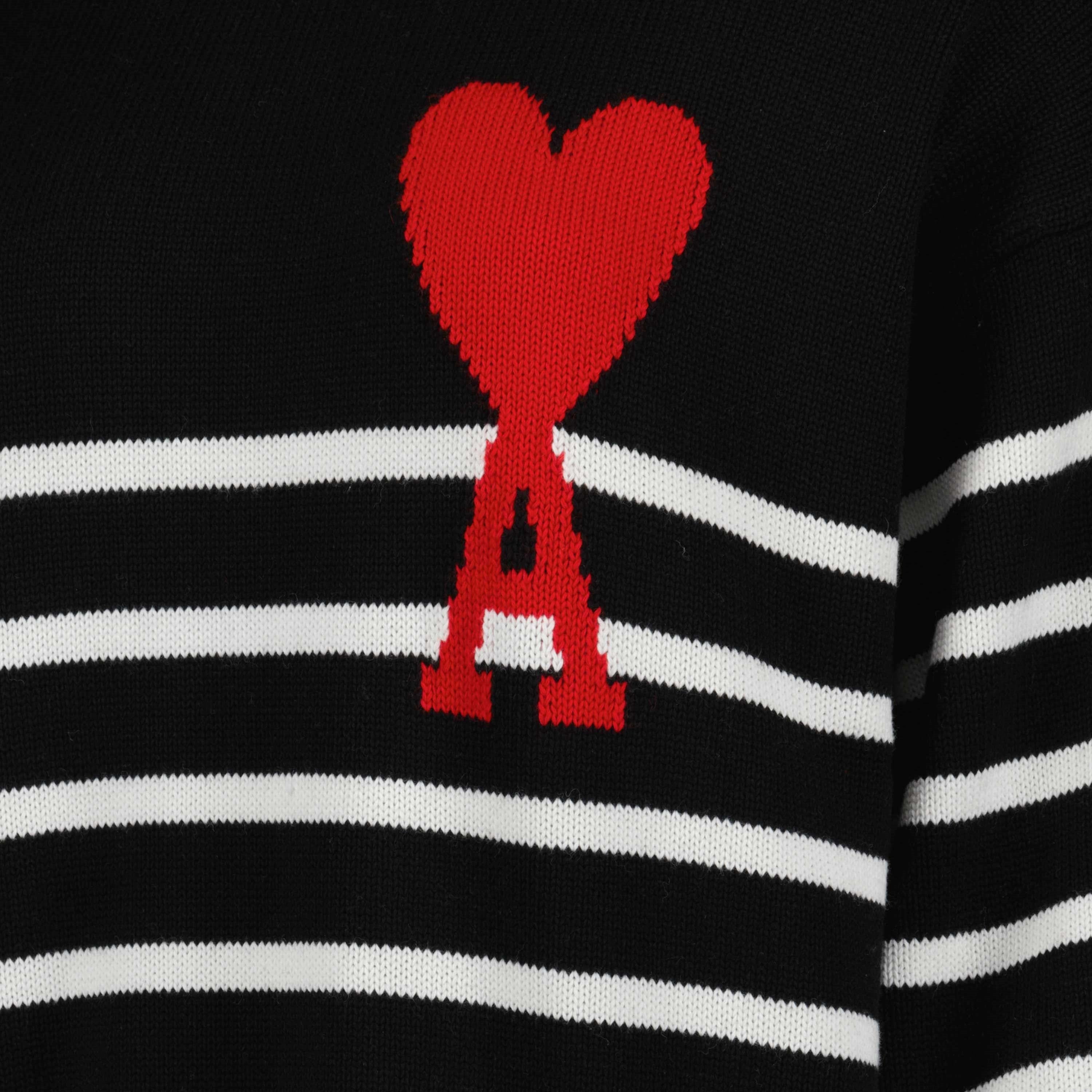 Maille Marinière Ami de Coeur Ami PARIS Noir Unisexe