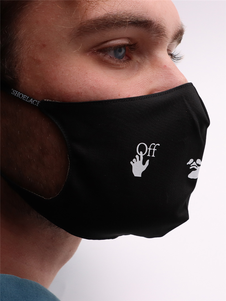 Lifestyle Masque OW logo Off-White Noir Unisexe