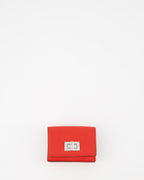 Kleine lederwaren Portefeuille Peekaboo Fendi Rot Femme