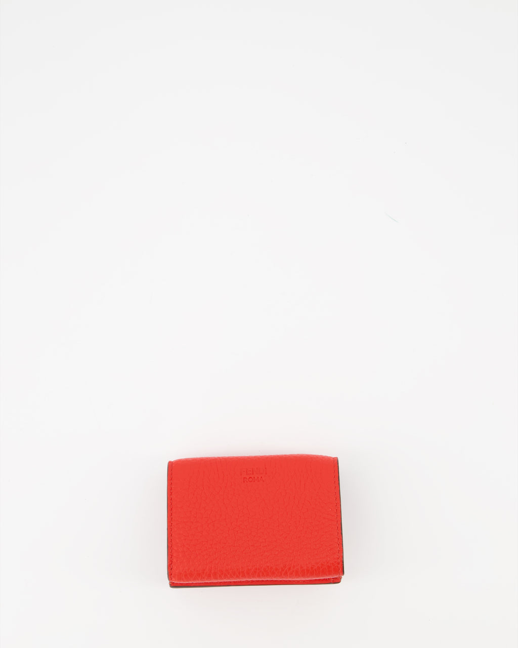 Kleine lederwaren Portefeuille Peekaboo Fendi Rot Femme