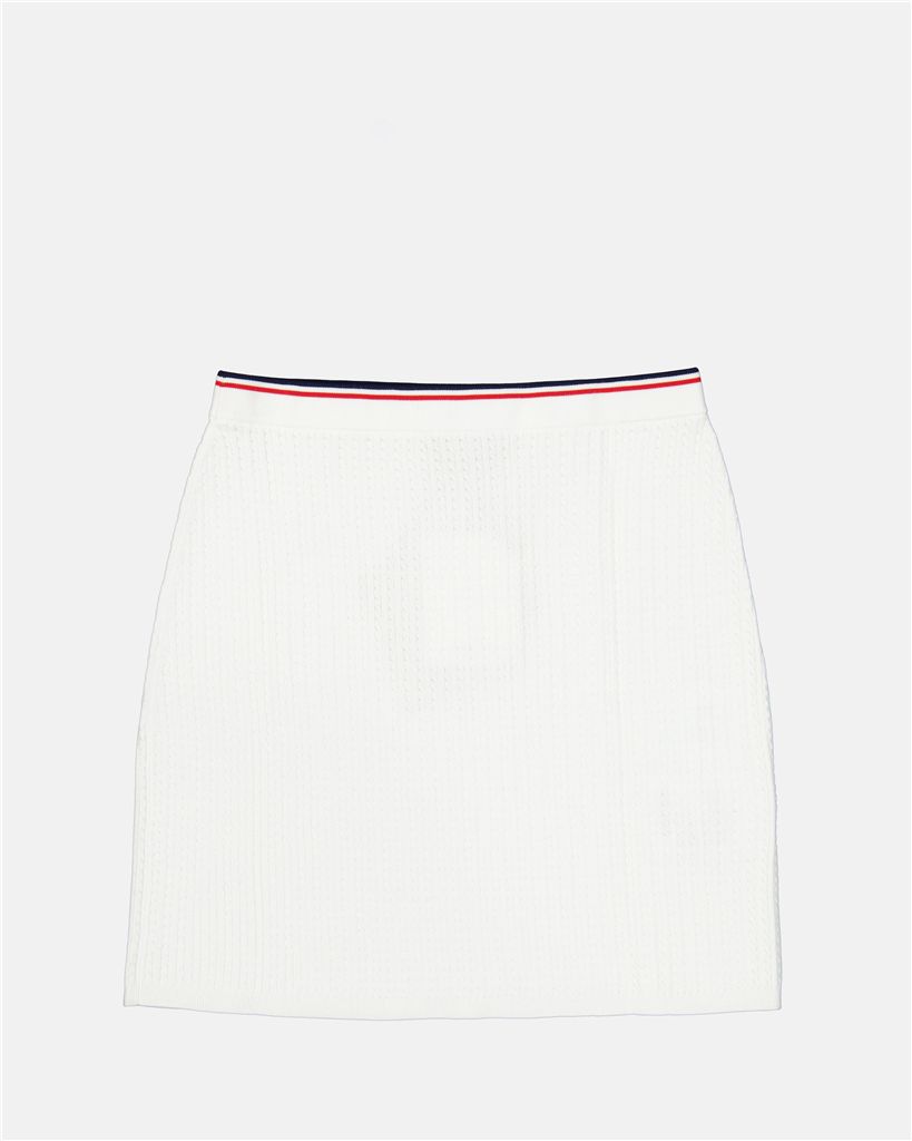Jupes Mini-jupe à logo Miu Miu Blanc Femme