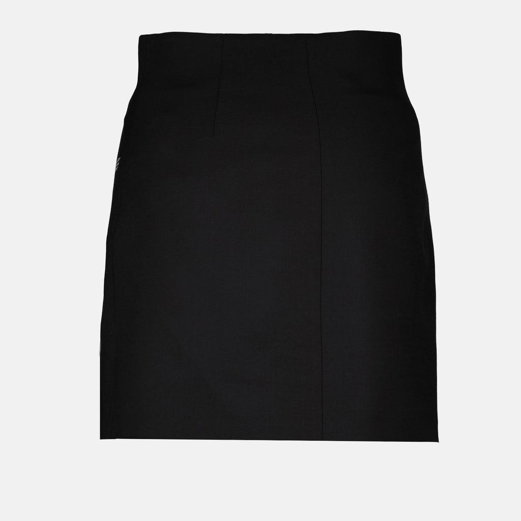 Jupes Mini-jupe croisée Off-White Noir Femme
