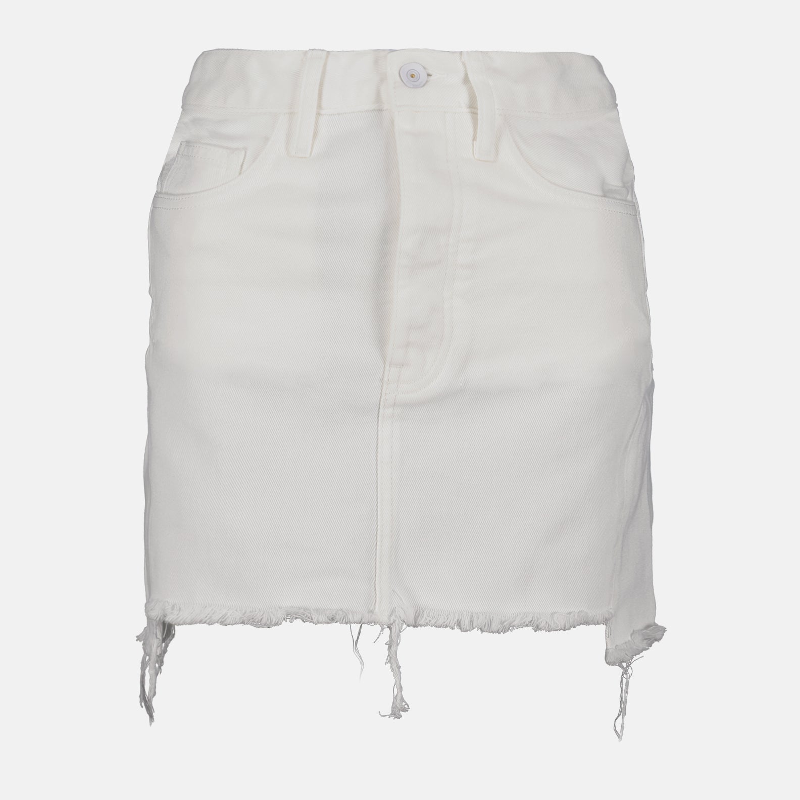 Jupes Mini-jupe en jean Off-White Blanc Femme