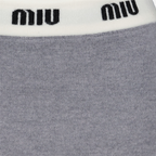Jupes Mini-jupe en laine Miu Miu Gris Femme