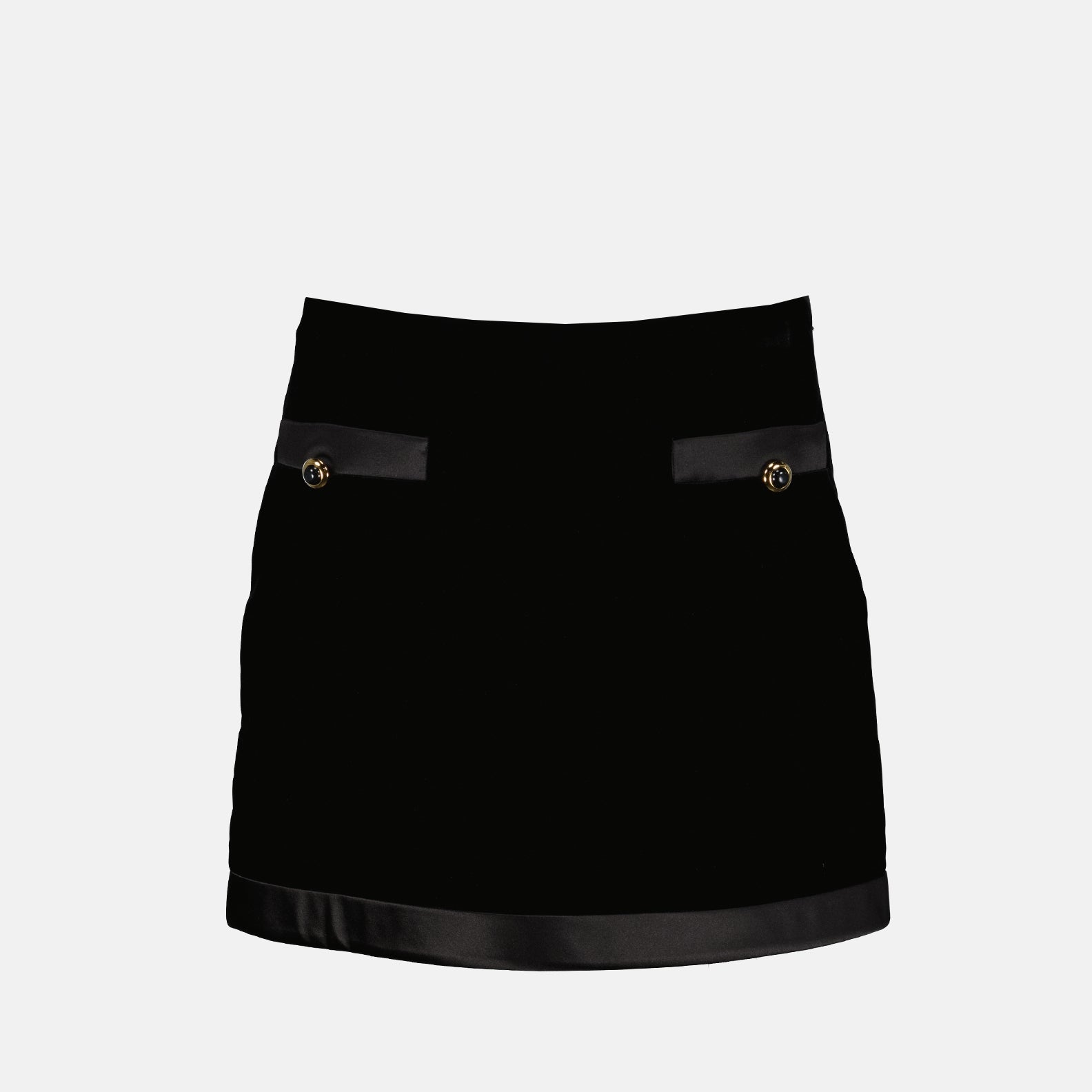 Jupes Mini-jupe en tissu bouclé Miu Miu Noir Femme