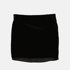 Jupes Mini-jupe en velours Miu Miu Noir Femme