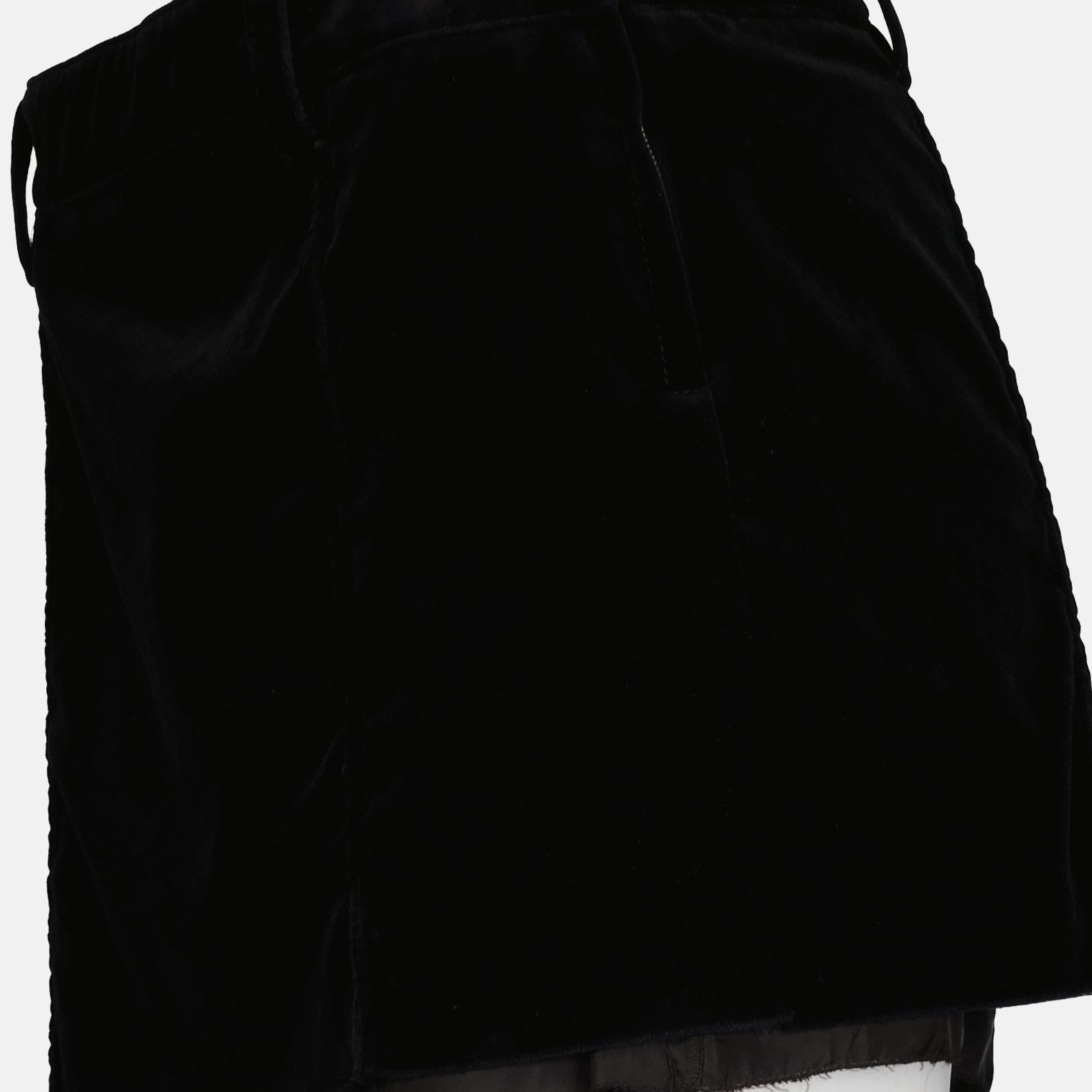 Jupes Mini-jupe en velours Miu Miu Noir Femme