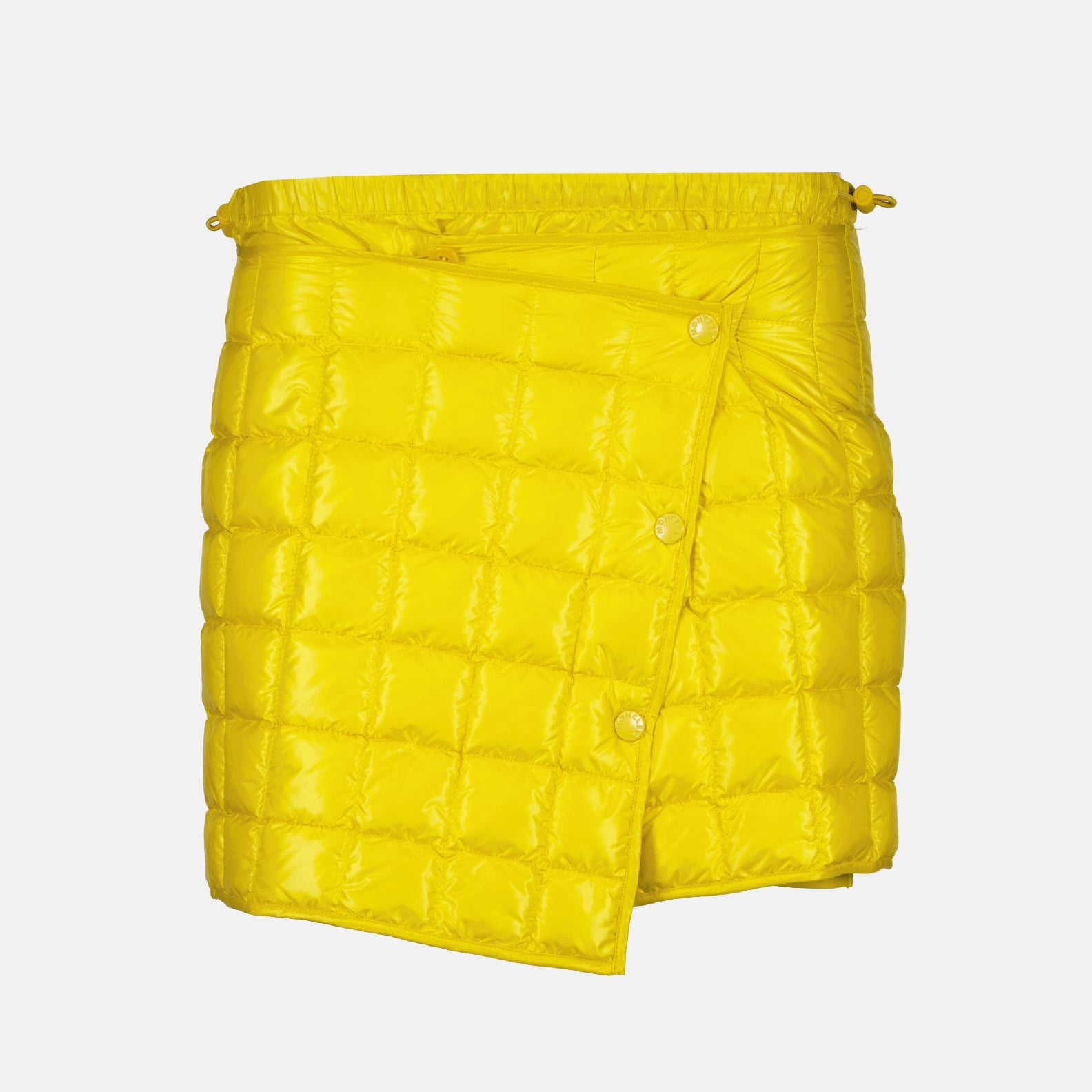 Jupes Mini-jupe matelassée Moncler Jaune Femme