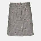Jupes Mini-jupe rayée Kenzo Noir Femme