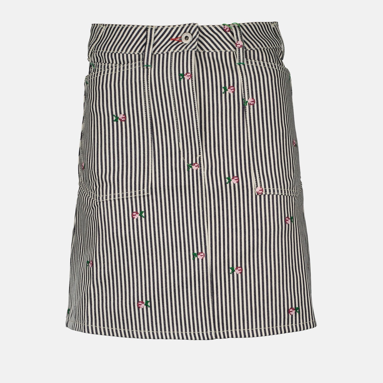 Jupes Mini-jupe rayée Kenzo Noir Femme