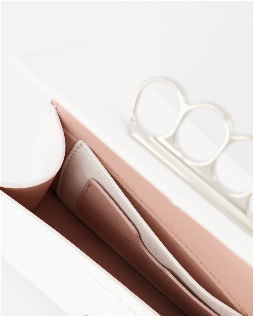 Sacs bandoulière Sac The Four Ring Alexander McQueen Blanc Femme