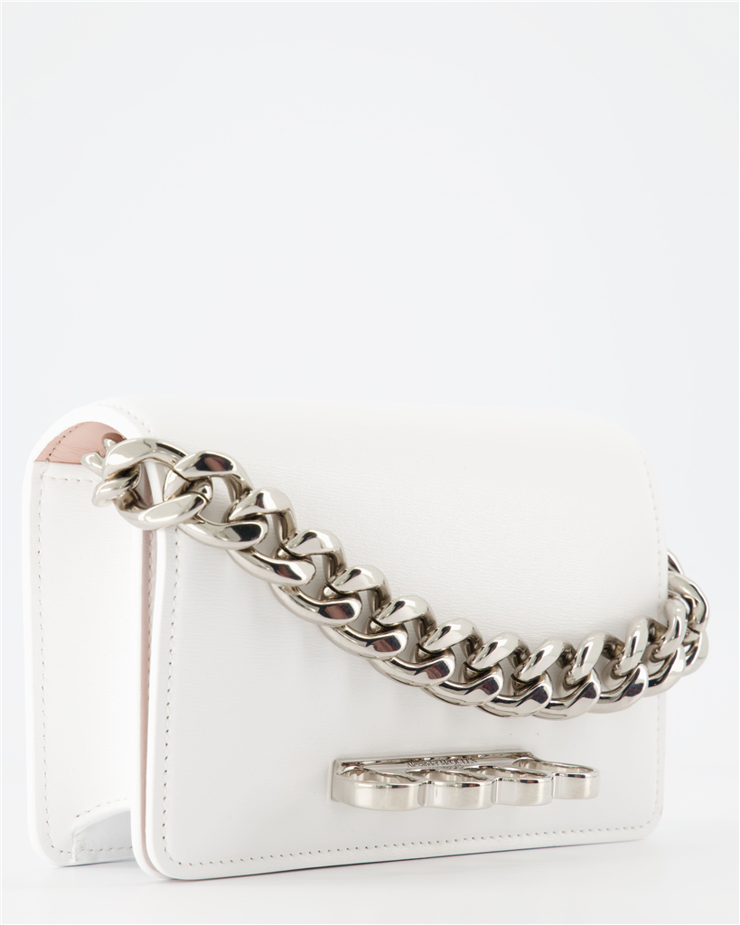 Sacs bandoulière Sac The Four Ring Alexander McQueen Blanc Femme