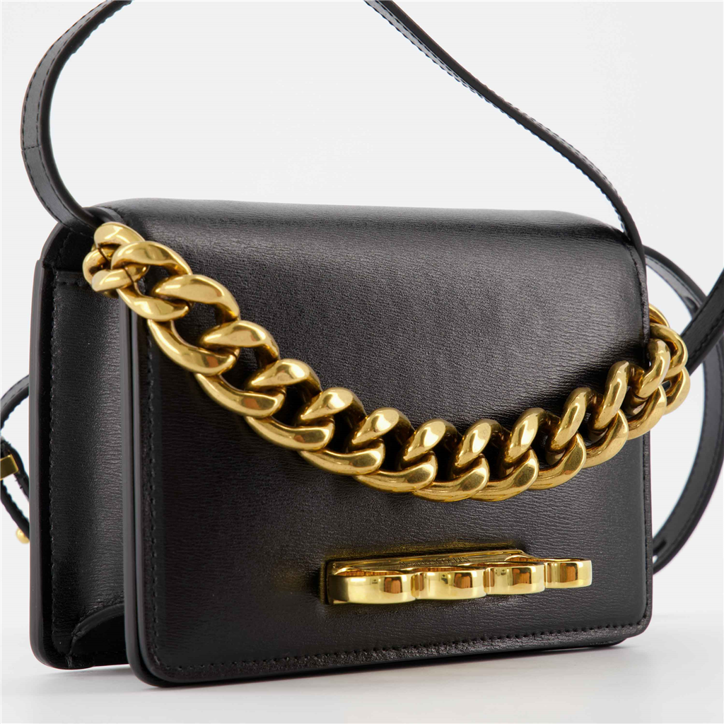 Sacs à main et épaule Mini sac Four Ring Alexander McQueen Noir Femme