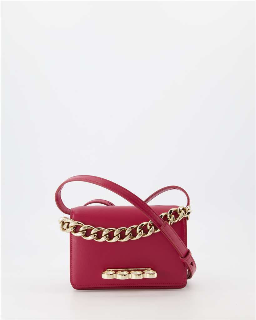 Sacs bandoulière Mini sac Four Ring Alexander McQueen Rouge Femme