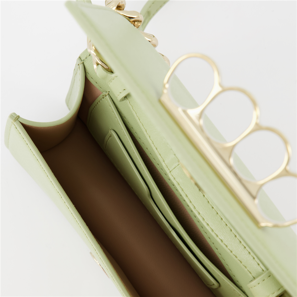 Sacs bandoulière Mini sac Four Ring Alexander McQueen Vert Femme