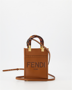 Sacs à main et épaule Mini sac Shopping Sunshine Fendi Marron Femme