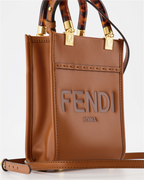 Sacs à main et épaule Mini sac Shopping Sunshine Fendi Marron Femme