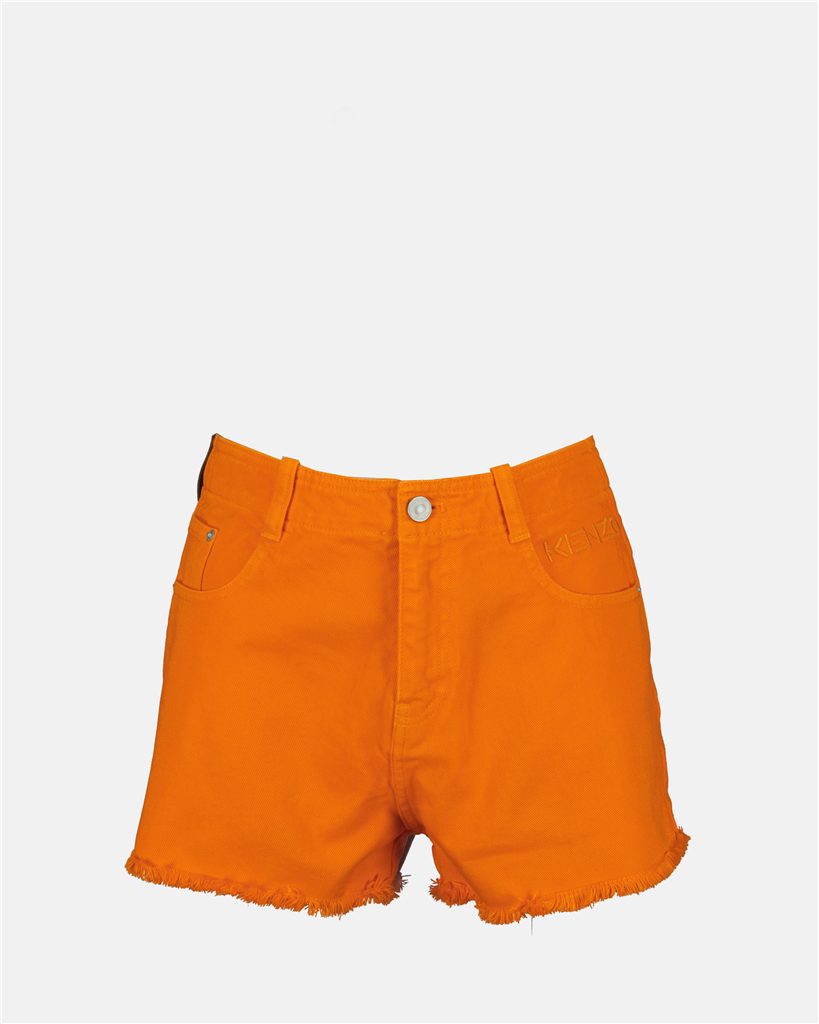 Shorts Short en denim Kenzo Orange Femme