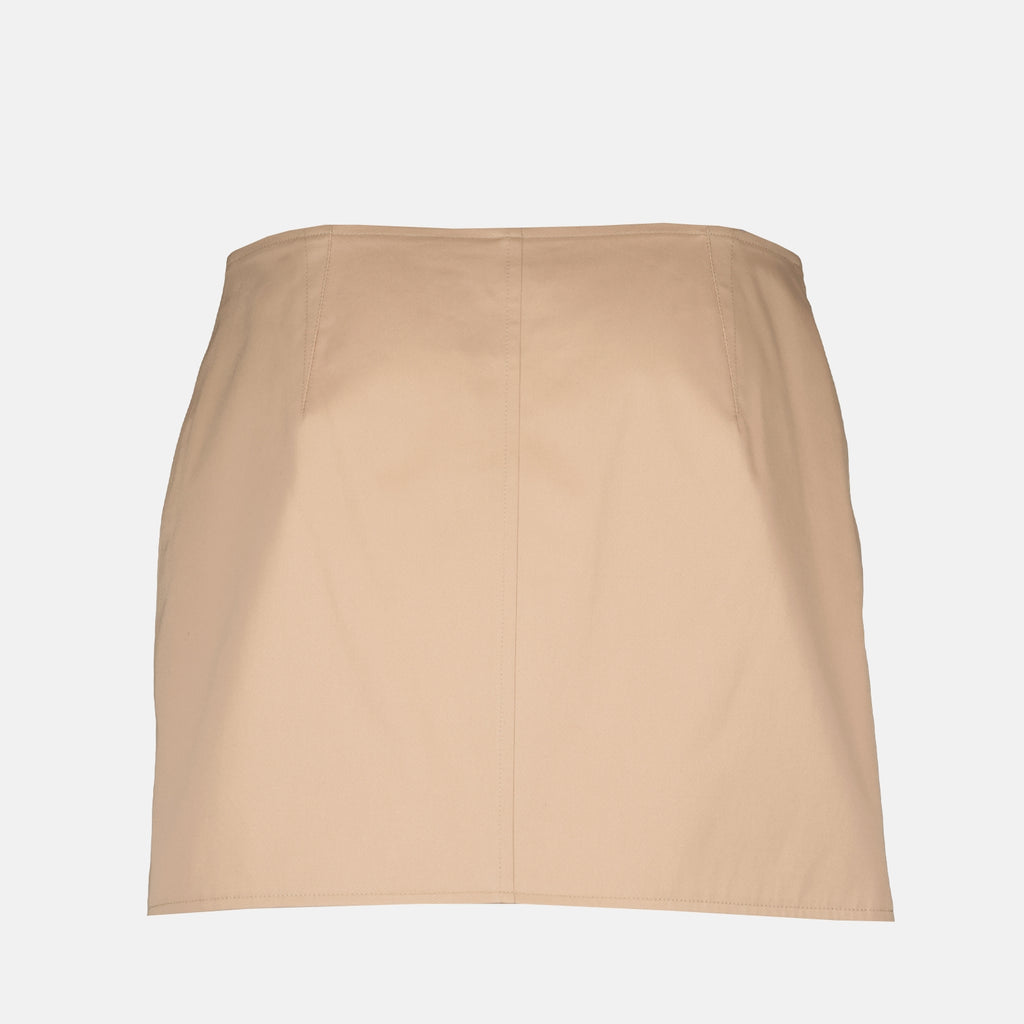 Jupes Minijupe trench en gabardine Burberry Beige Femme