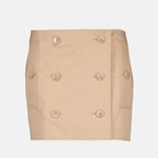 Jupes Minijupe trench en gabardine Burberry Beige Femme