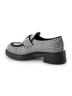 Mocassins Mocassins à cristaux Prada Argenté Femme