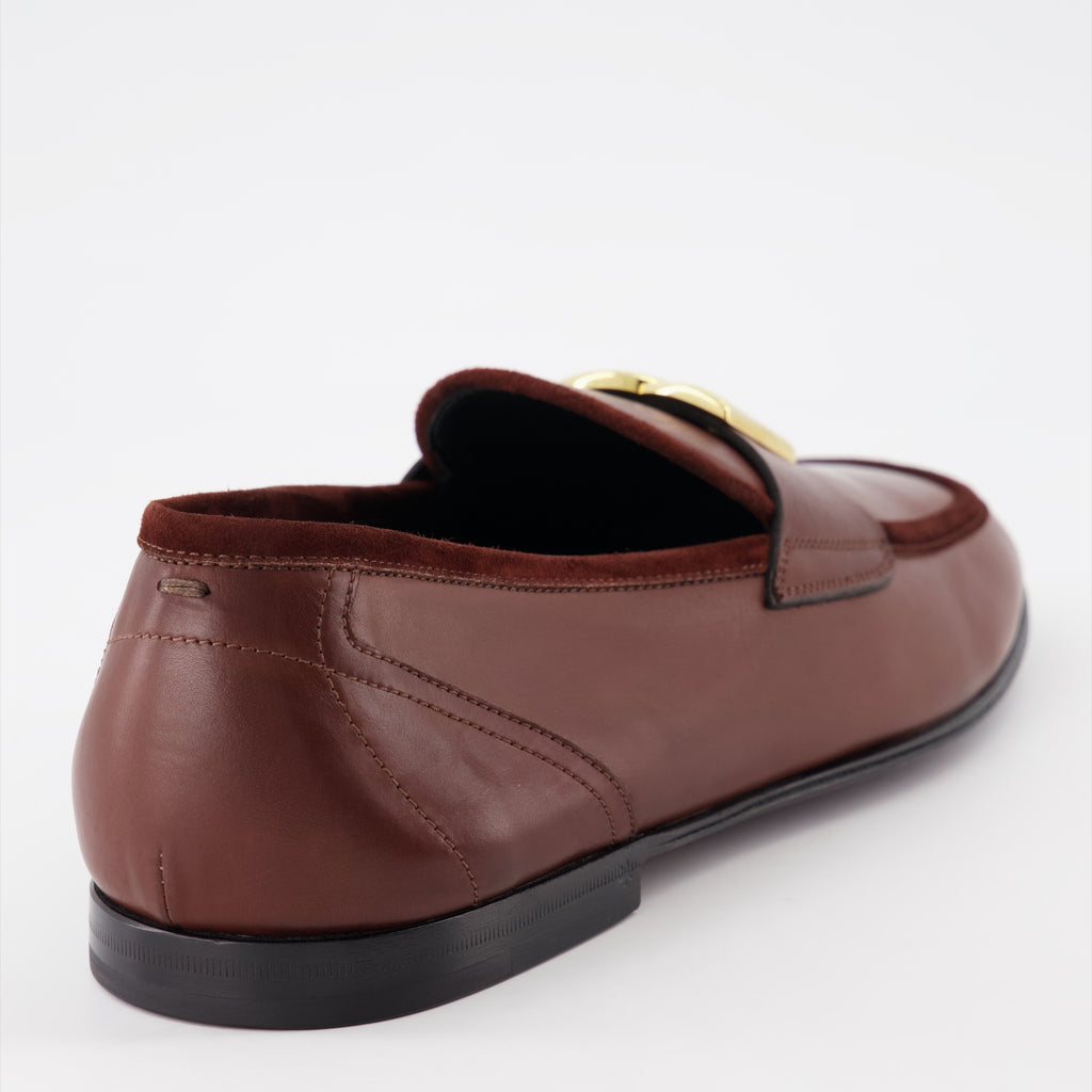 Mocassins Mocassins DG en cuir Dolce & Gabbana Marron Homme