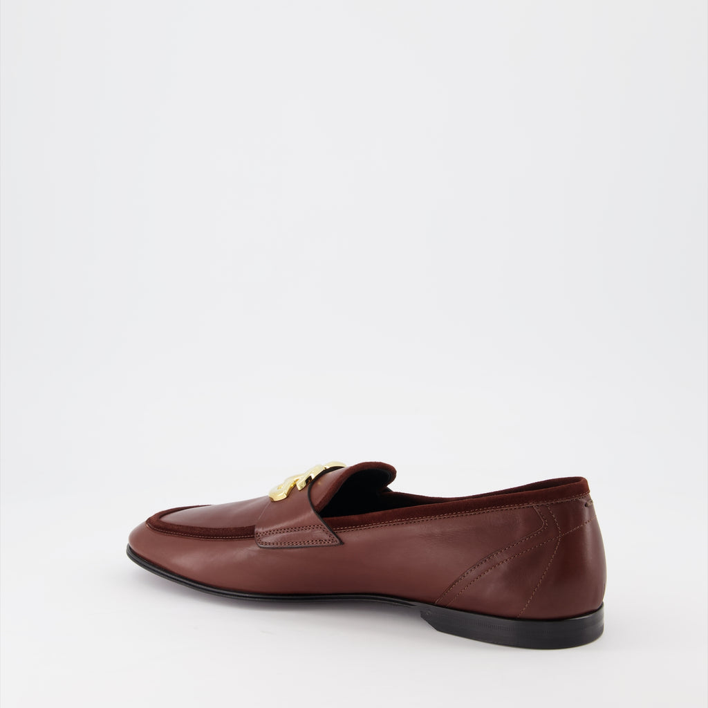Mocassins Mocassins DG en cuir Dolce & Gabbana Marron Homme