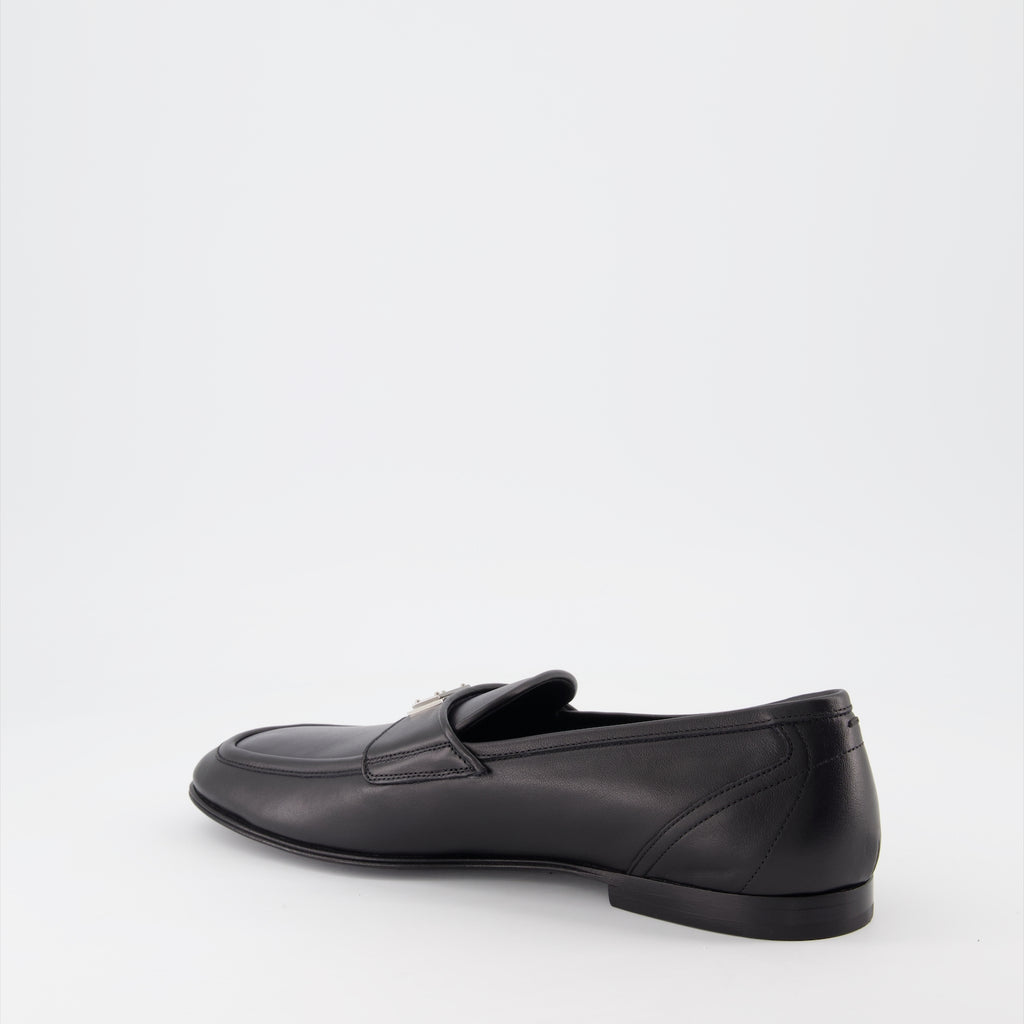 Mocassins Mocassins DG en cuir Dolce & Gabbana Noir Homme
