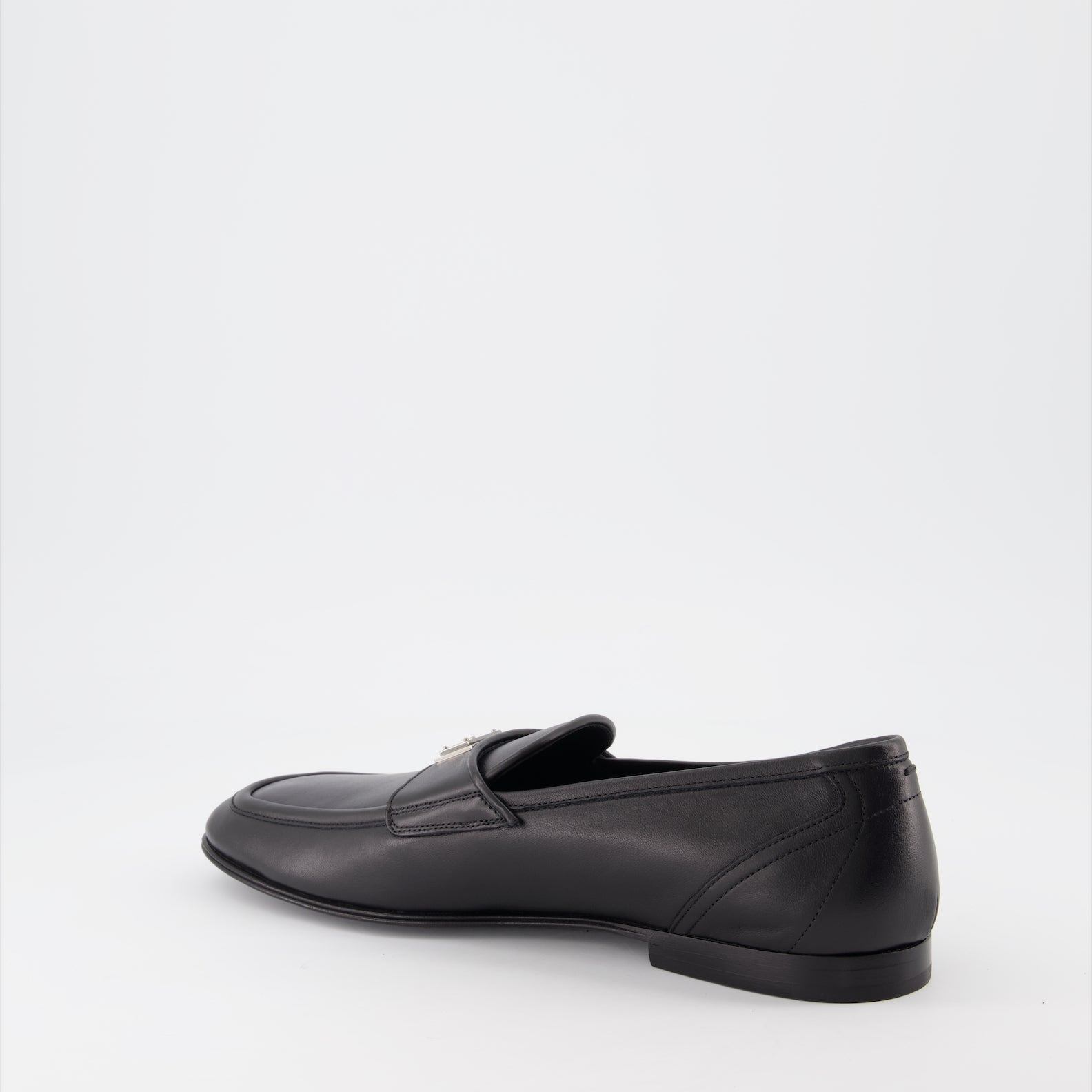 Mocassins Mocassins DG en cuir Dolce & Gabbana Noir Homme