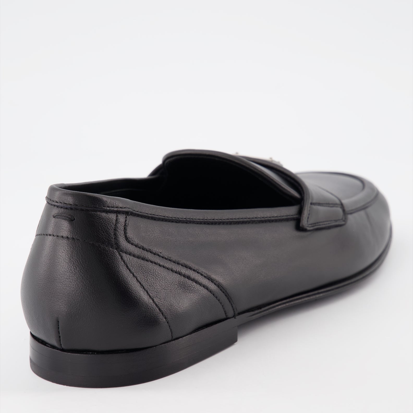 Mocassins Mocassins DG en cuir Dolce & Gabbana Noir Homme