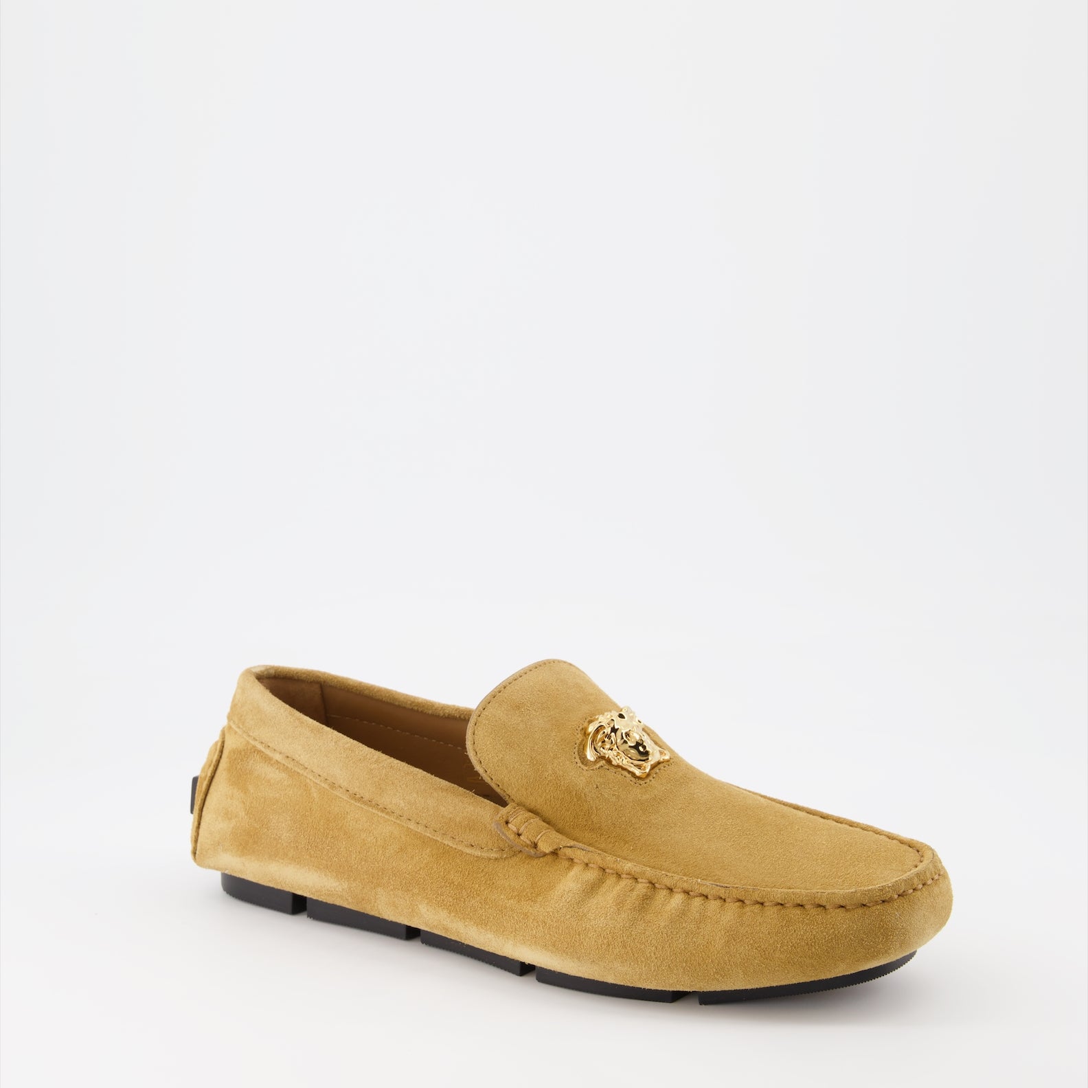 Mocassins Mocassins Driver la Medusa Versace Beige Homme