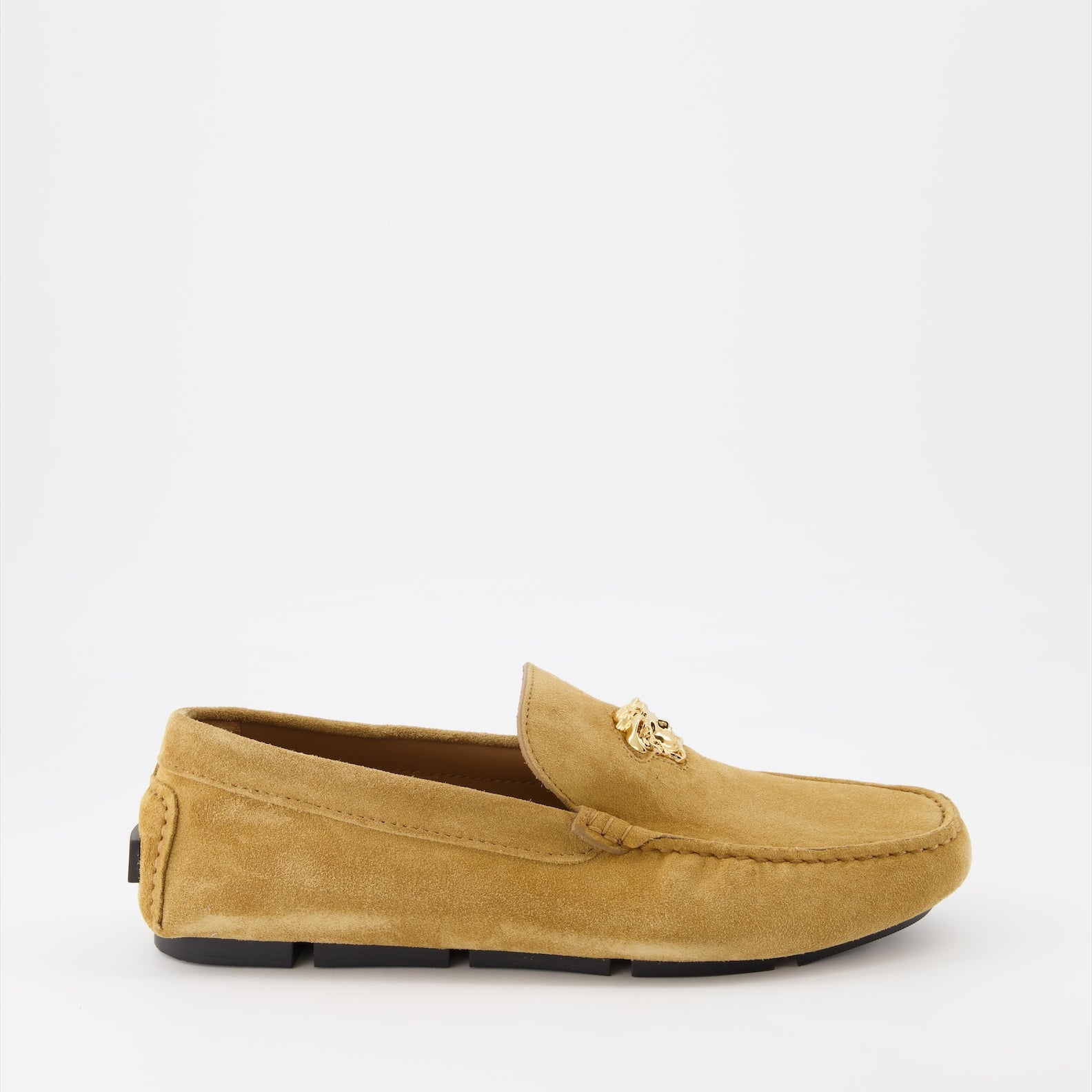 Mocassins Mocassins Driver la Medusa Versace Beige Homme