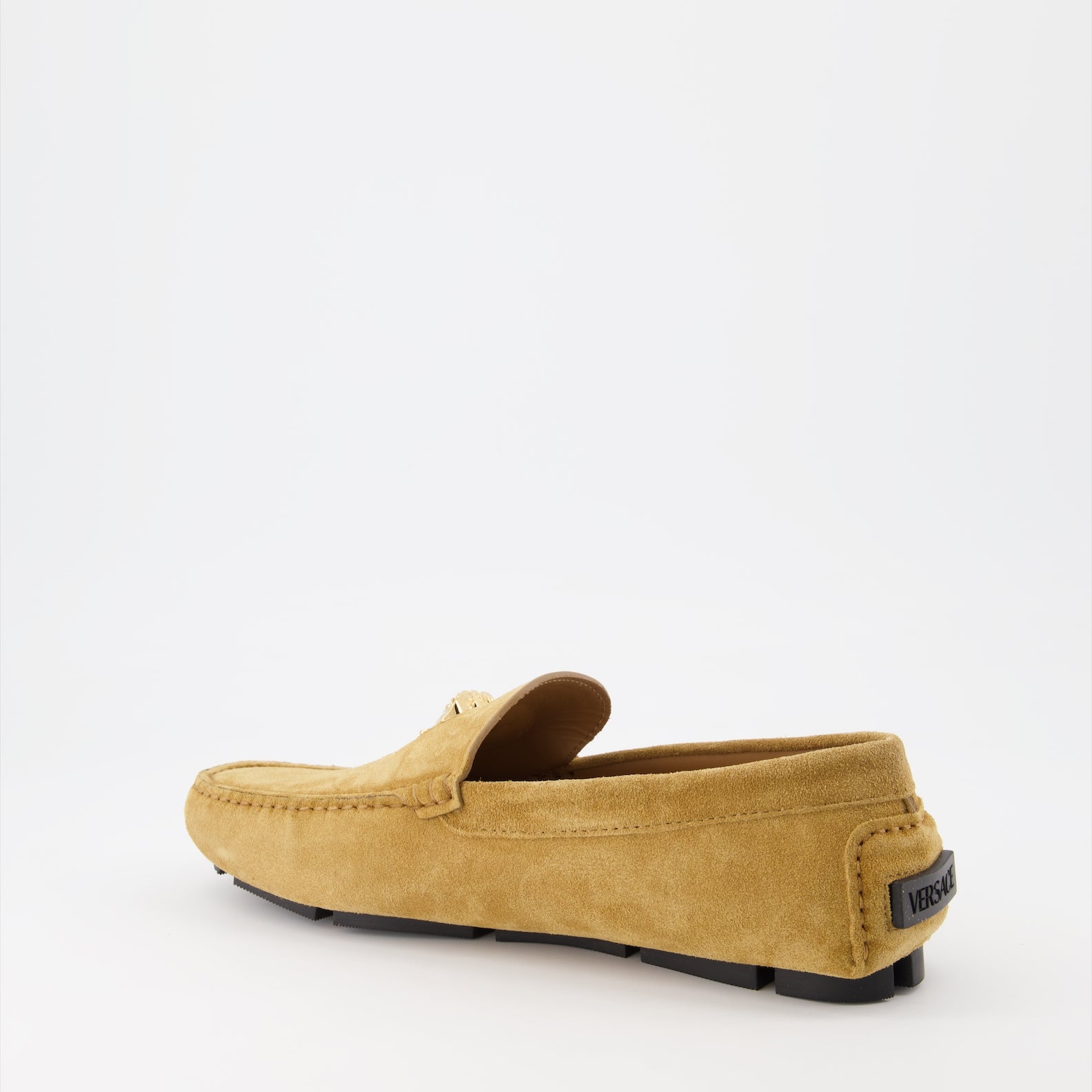 Mocassins Mocassins Driver la Medusa Versace Beige Homme