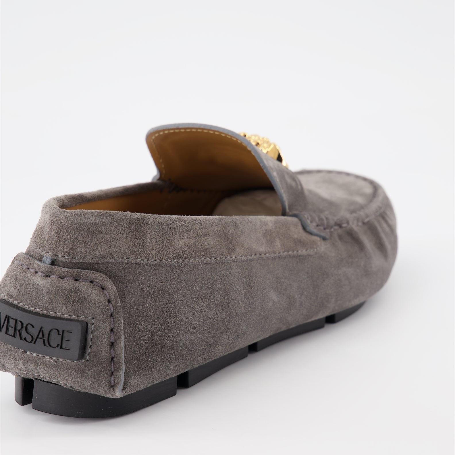 Mocassins Mocassins Driver la Medusa Versace Gris Homme