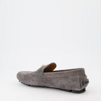 Mocassins Mocassins Driver la Medusa Versace Gris Homme