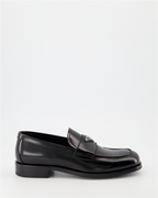 Mocassins Mocassins à logo triangle Prada Noir Homme