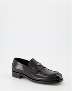 Mocassins Mocassins à logo triangle Prada Noir Homme