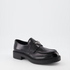 Mocassins Mocassins en cuir Prada Noir Homme