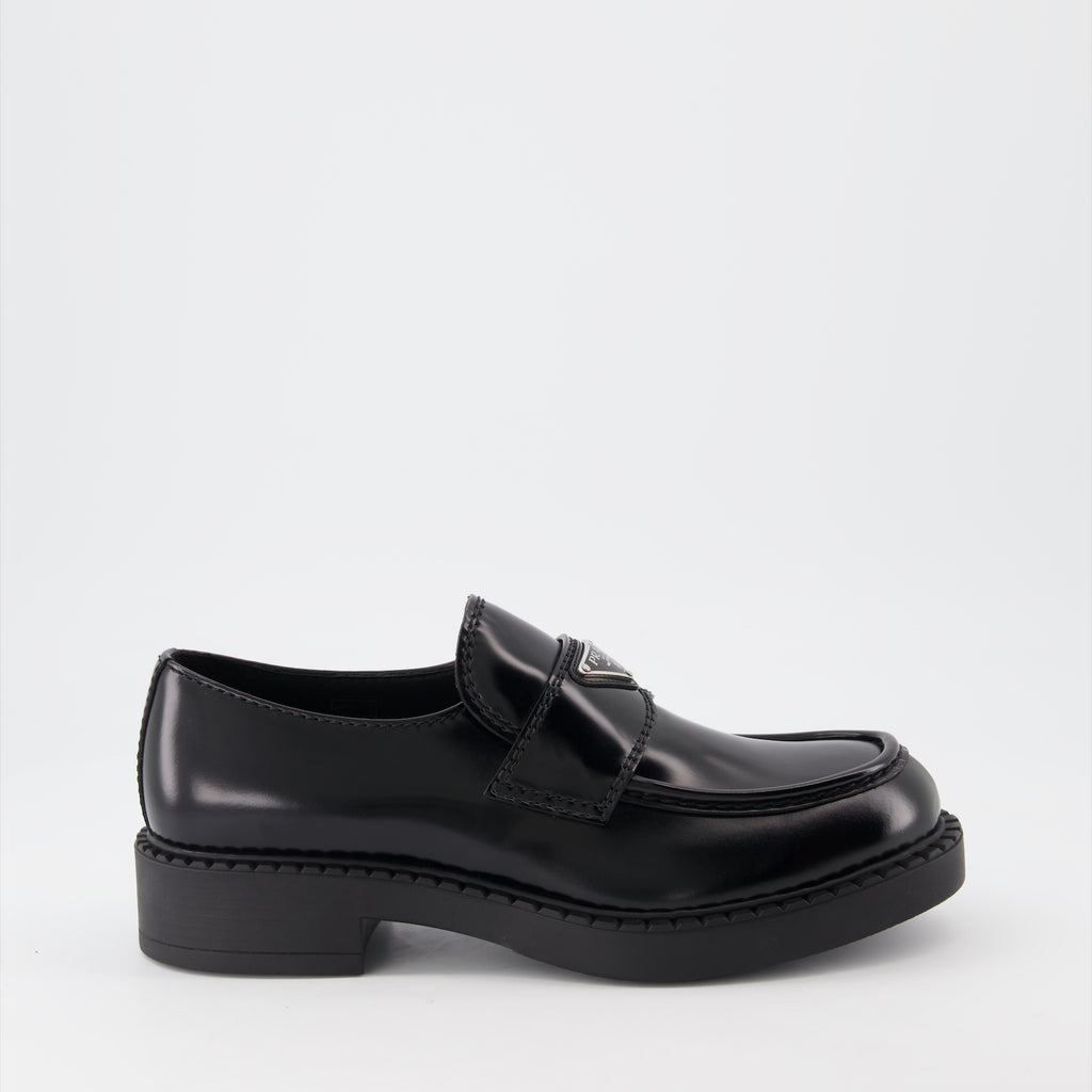 Mocassins Mocassins en cuir Prada Noir Homme