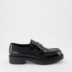 Mocassins Mocassins en cuir Prada Noir Homme