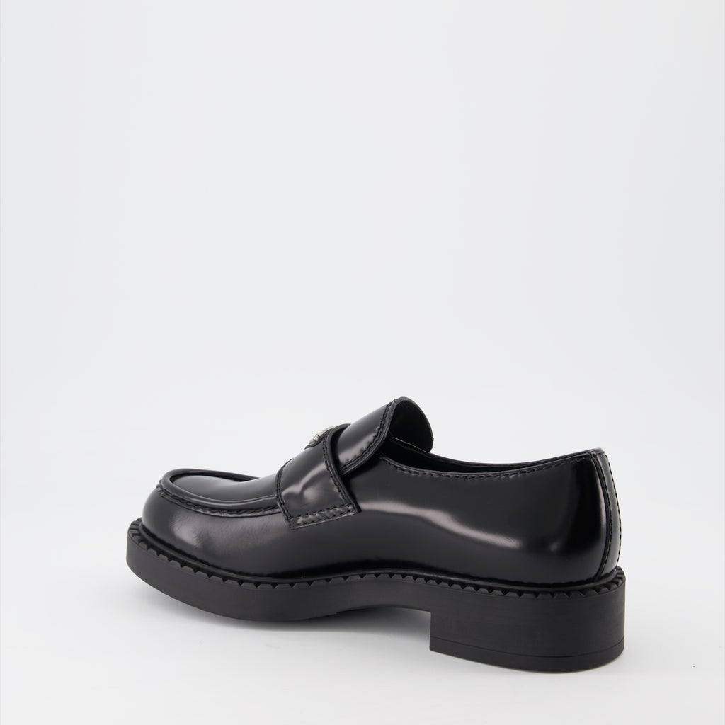 Mocassins Mocassins en cuir Prada Noir Homme