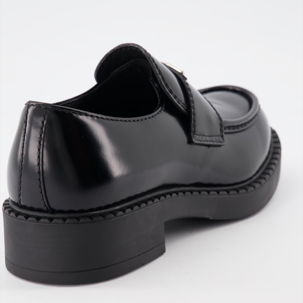 Mocassins Mocassins en cuir Prada Noir Homme