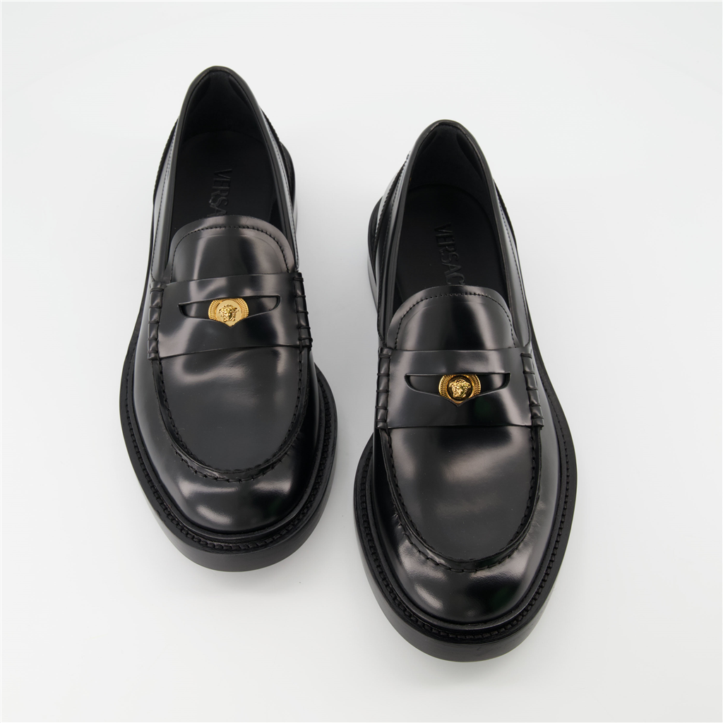 Mocassins Mocassins Medusa Versace Noir Homme