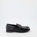 Mocassins en cuir noir