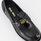 Mocassins en cuir noir